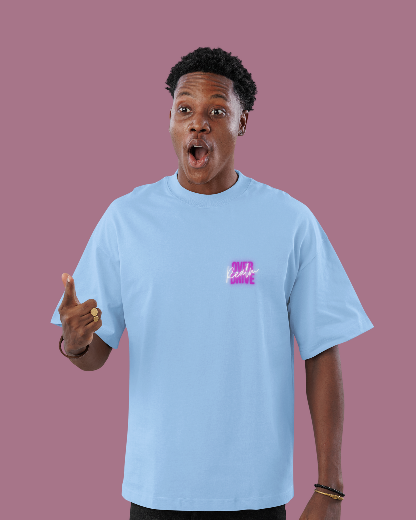 Terry Oversized Tee Over Drive Realm