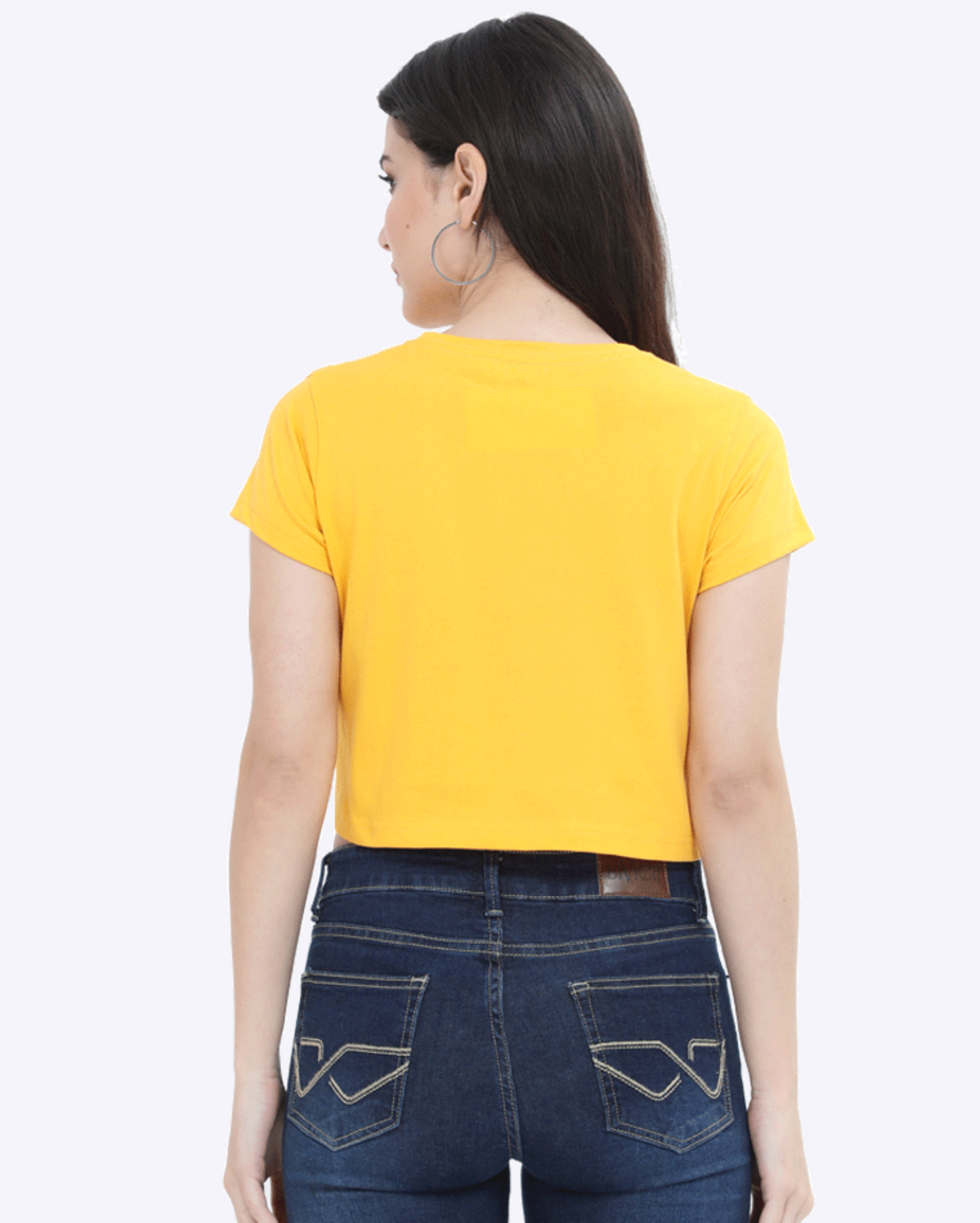 Golden Yellow Women Crop Top