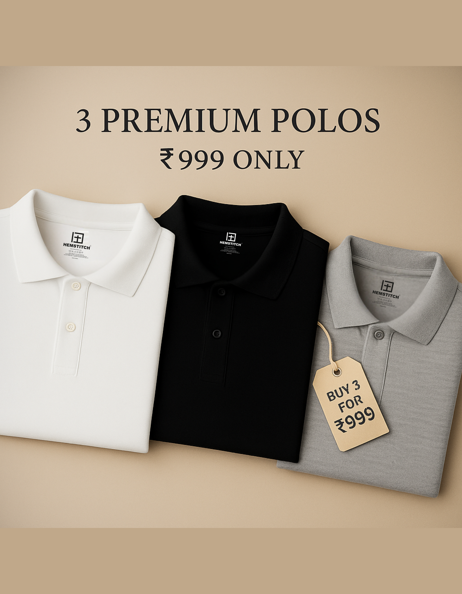 Polo's Pack of 3