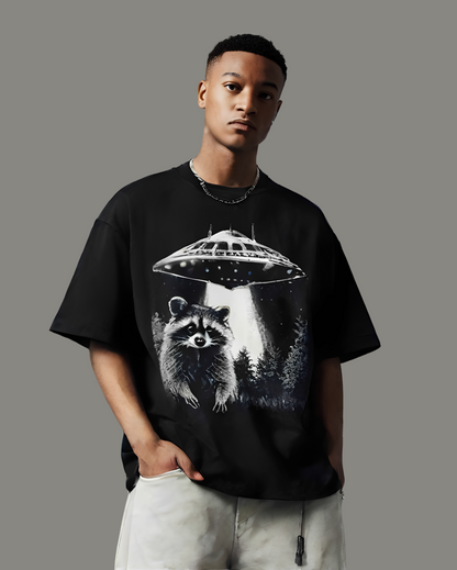 Terry Oversized T-Shirt Raccoon